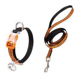 Truelove Cute Cat-halsband och koppel - TLC5311