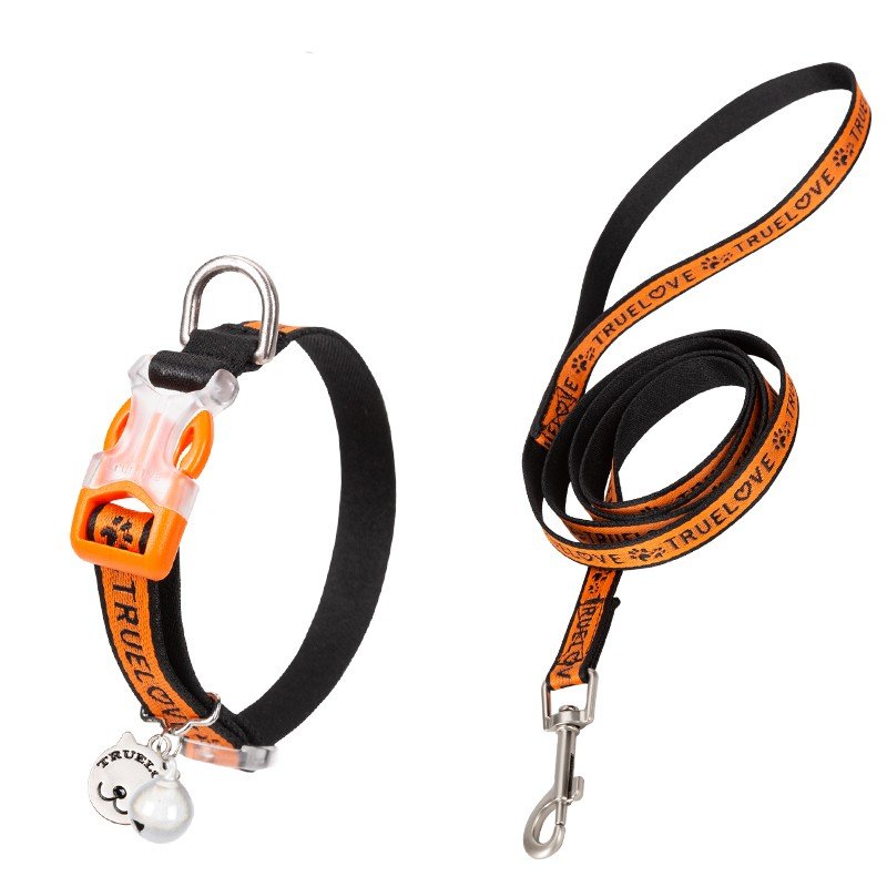 Truelove Cute Cat-halsband och koppel - TLC5311