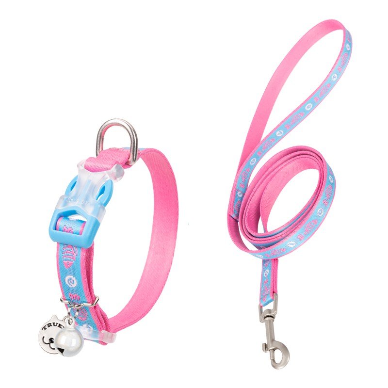 Truelove Cute Cat-halsband och koppel - TLC5311