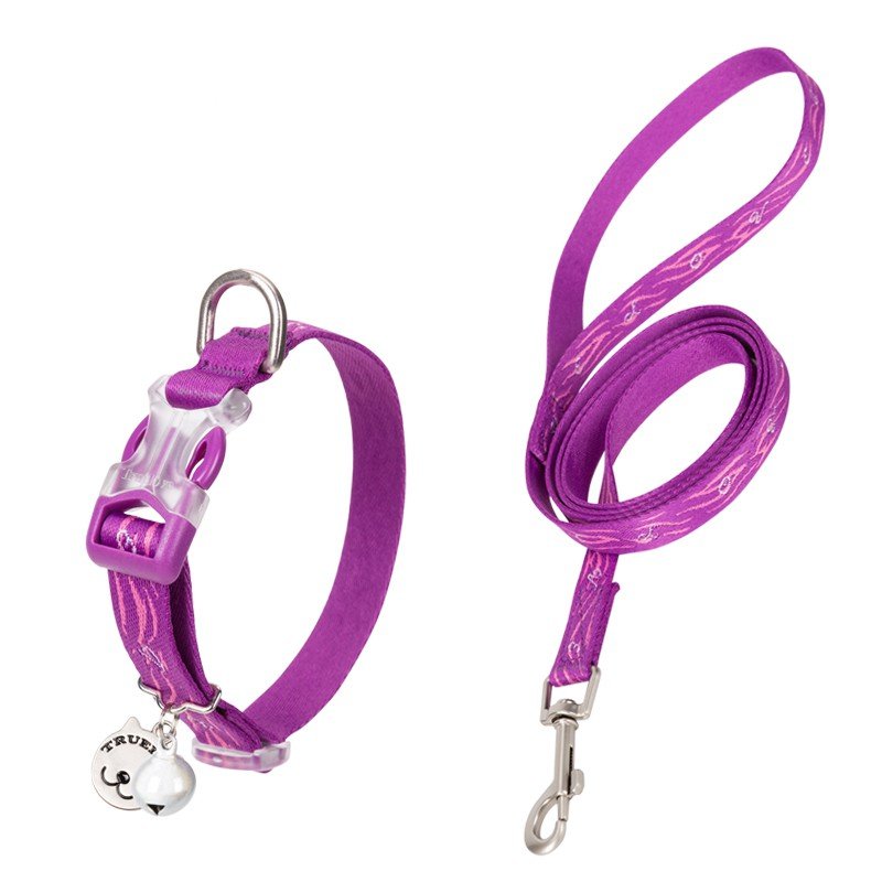 Truelove Cute Cat-halsband och koppel - TLC5311
